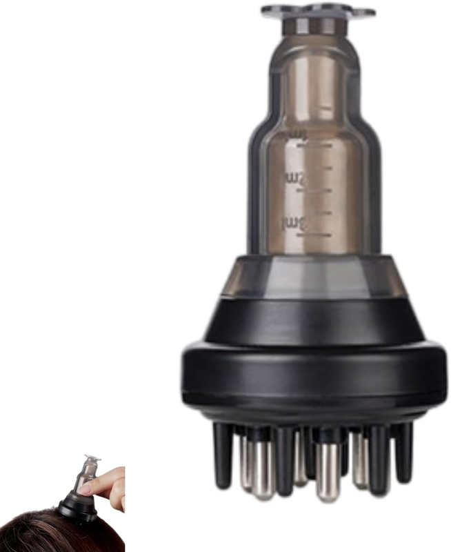 Root Comb Applicator Bottle,Scalp Massager with Comb,Hair Growth Oil Bottle with