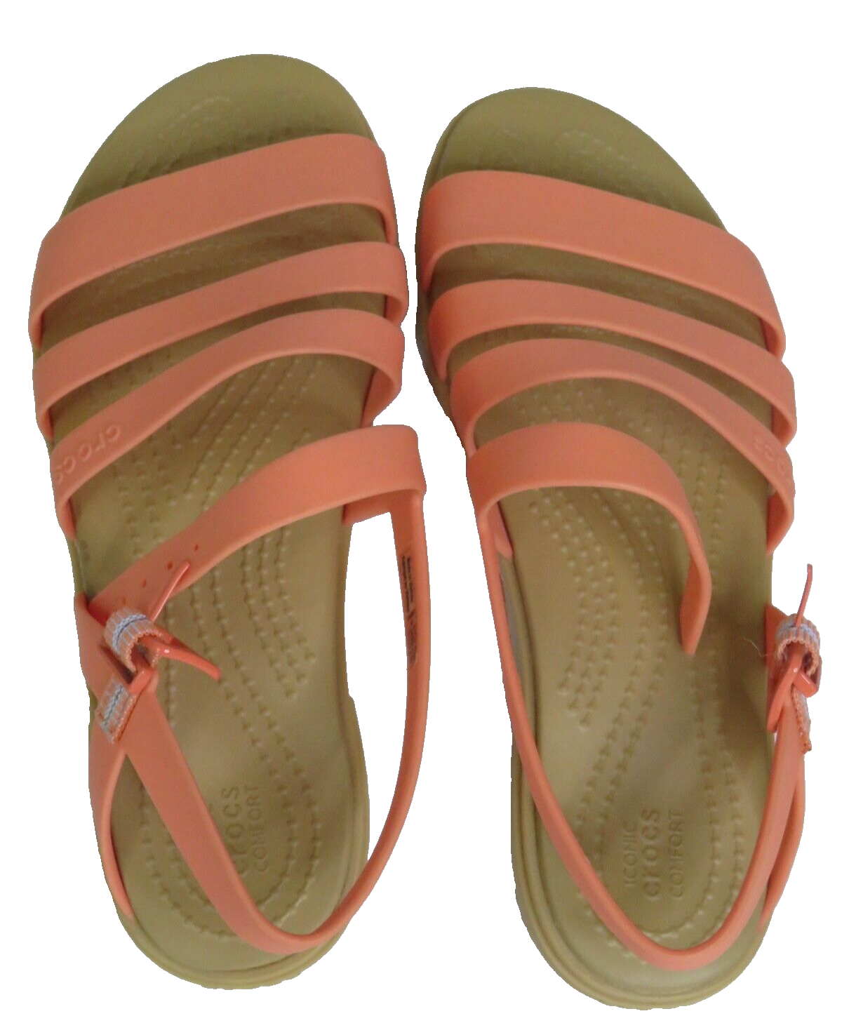 tracy_li 　11パック Crocs Tulum 206107 Stappy Slingback Sandals Womens 5 Peach