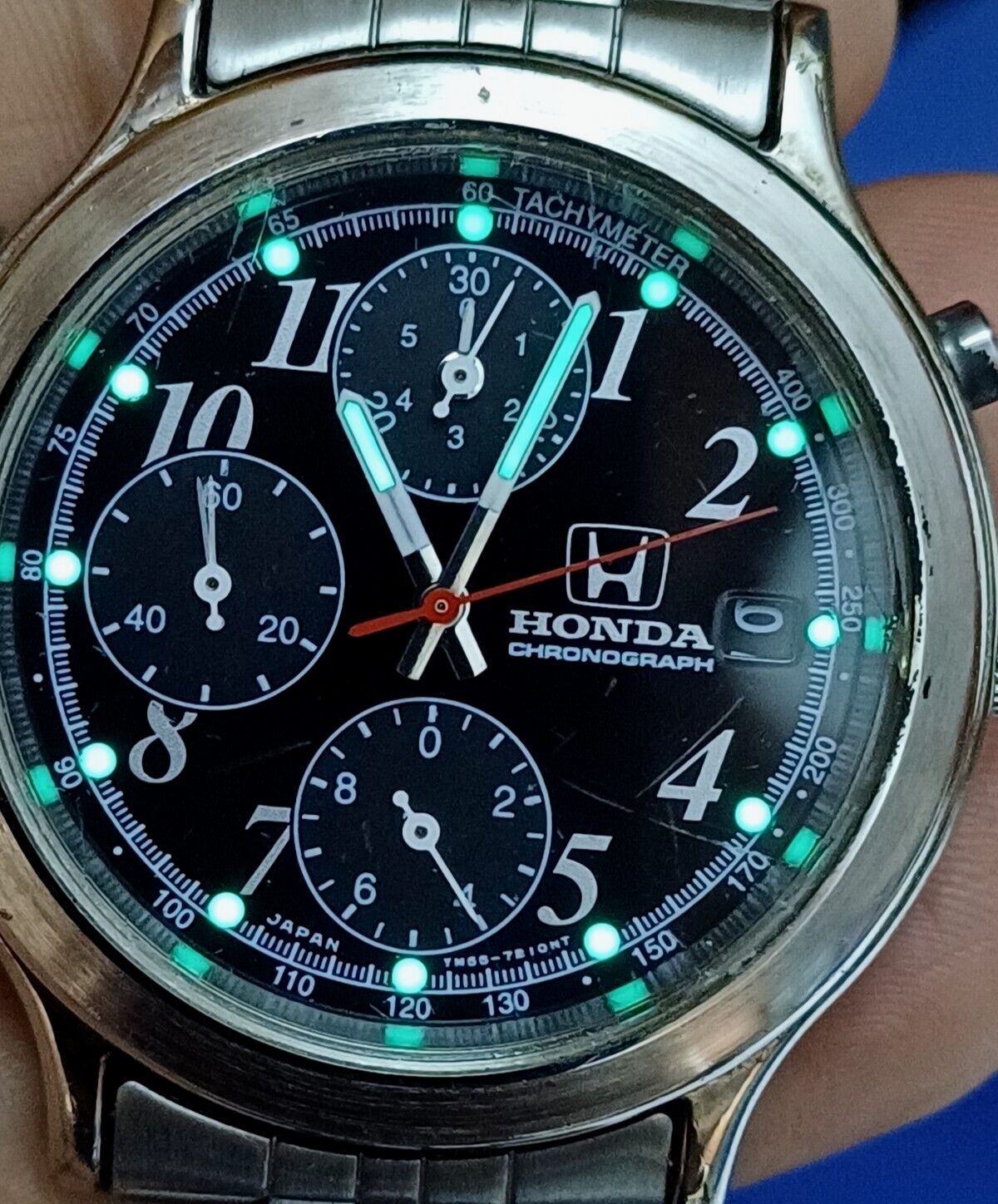 SEIKO HONDA COLLECTION YM55-7A90 CHRONOGRAPH WATCH MENS
