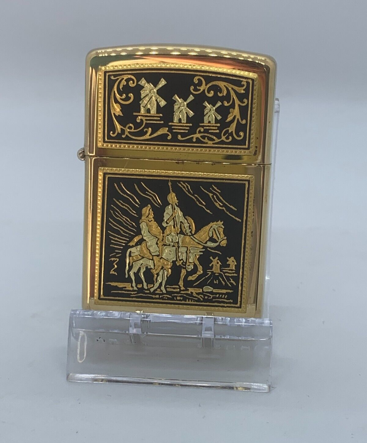 Zippo lighter Toledo series 1994 Don Quixote UNFIRED Zippo lighter Toledo series 1994 Don Quixote UNFIRED