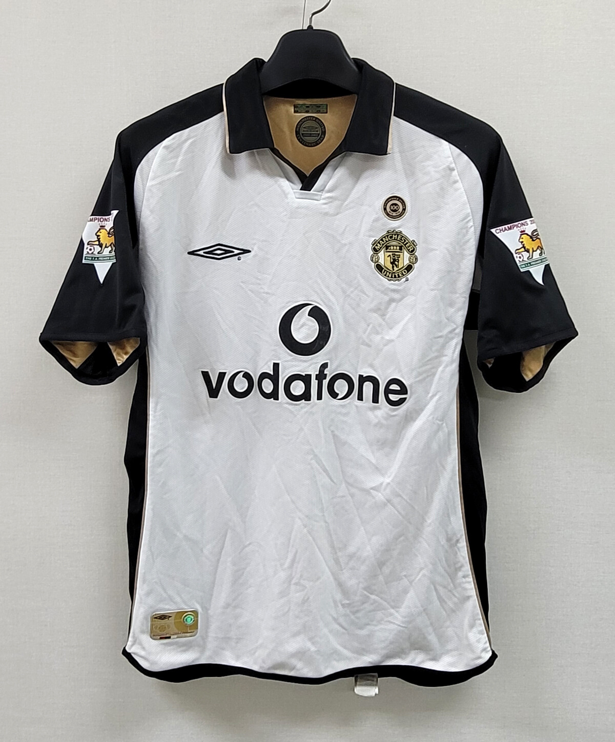 2001-02 Manchester United third No.6 BLANC S/S 100th
