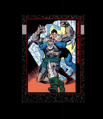 1992 SkyBox Doomsday The Death of SUPERMAN #55 Trouble Down Below