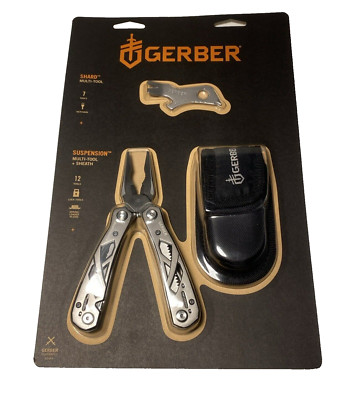 Gerber Suspension Multi-Tool + Sheath & Shard Multi-Tool New Sealed