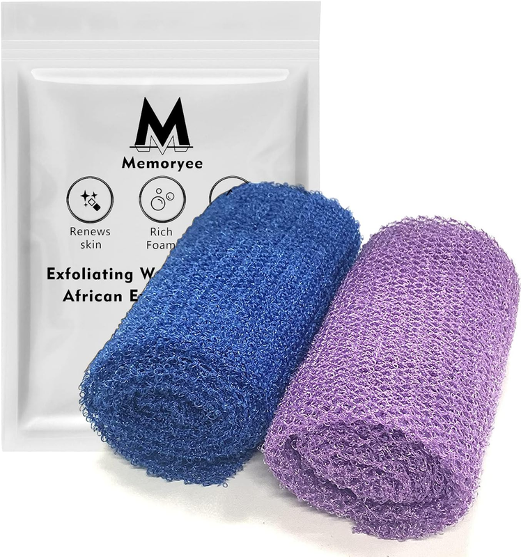 Exfoliating Washcloth Towel Body Scrubber Loofah African Net Bathing Sponge Back