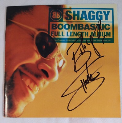 Shaggy Boombastic CD AUTOGRAPHED-Mr Boombastic-1995-HAND SIGNED