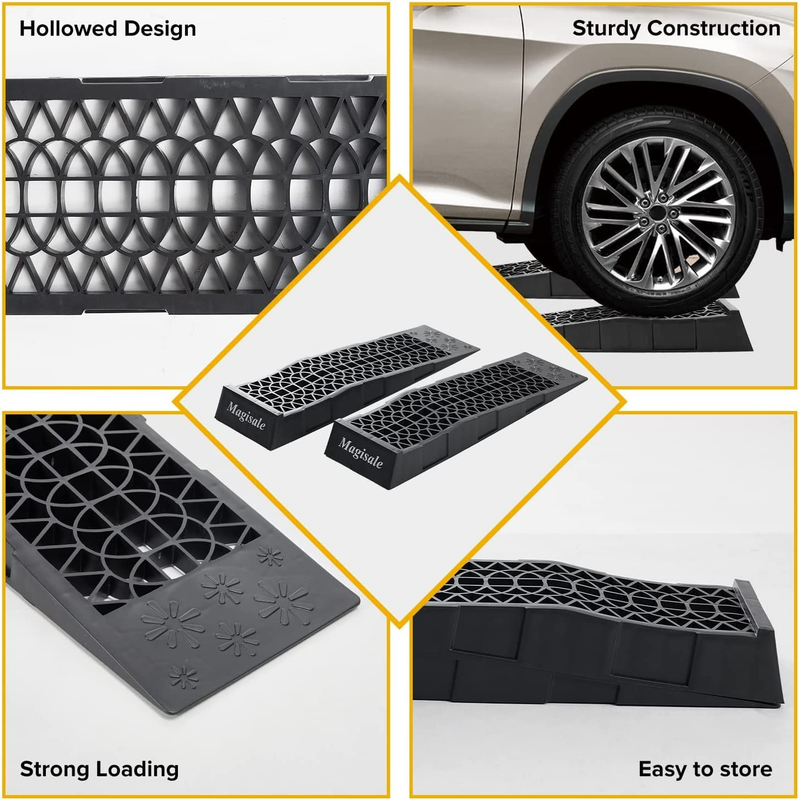 Low Profile Plastic Car Service Ramps 6 Ton Heavy Duty Truck Vehicle Ramps for O