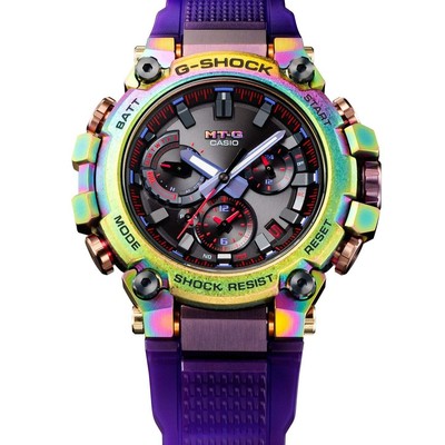 Pre-owned Casio G-shock Mtg-b3000 Aurora Rainbow Limited Edition Watch - Brand