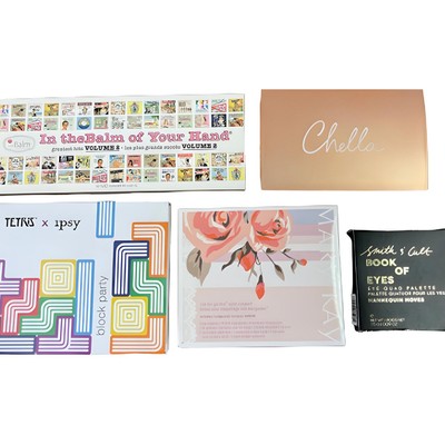 Lot of 5 Eyeshadow Makeup: Chella Tetris X Ipsy The Balm Smith & Cult New in Box