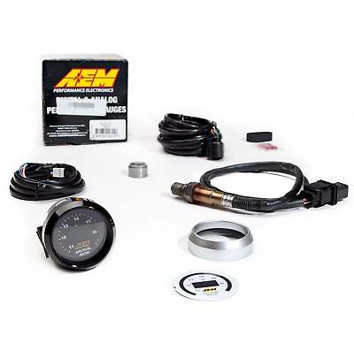 AEM UEGO Wideband O2 Air Fuel Ratio Gauge AFR 52mm with 4.9 LSU Sensor 30-4110