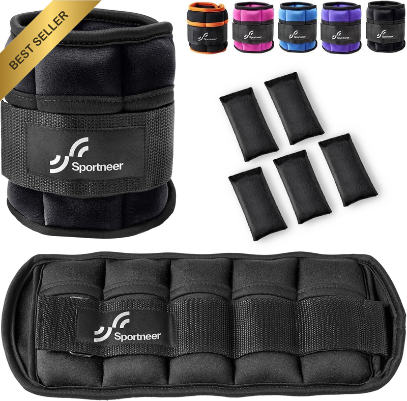 Adjustable Ankle Weights:  1 Pair 0.9丨1.36丨1.8丨2.7丨3.18 Kg Wrist Weights Arm Leg