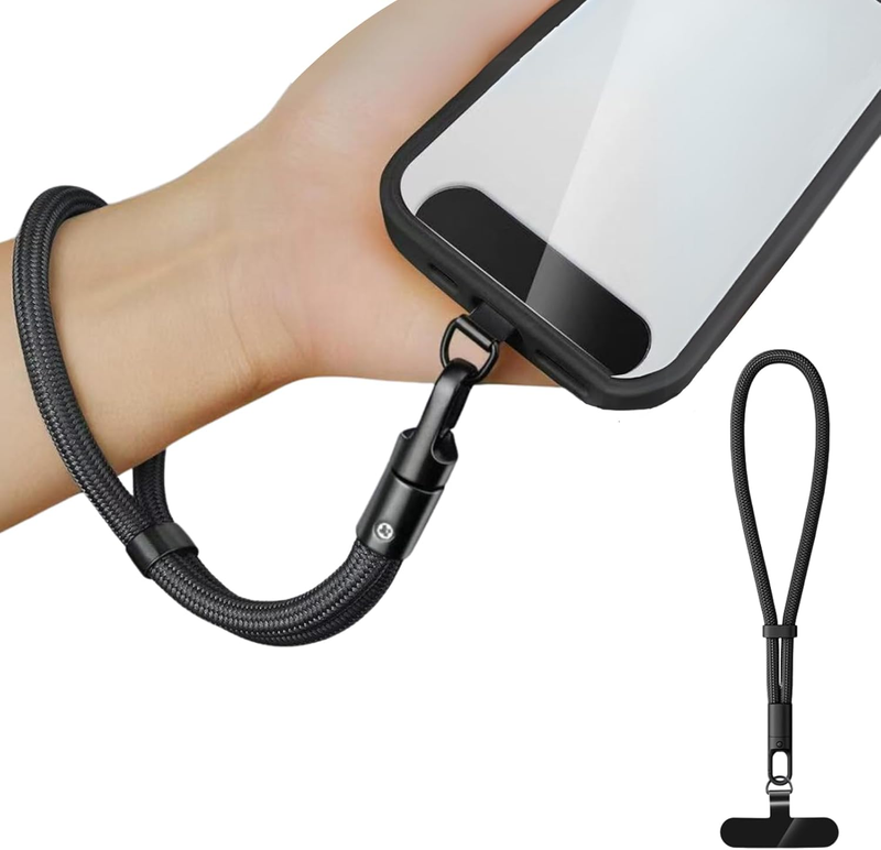 1 Pack Phone Wrist Strap Lanyard, Adjustable Nylon Lanyard with Detachable Tethe