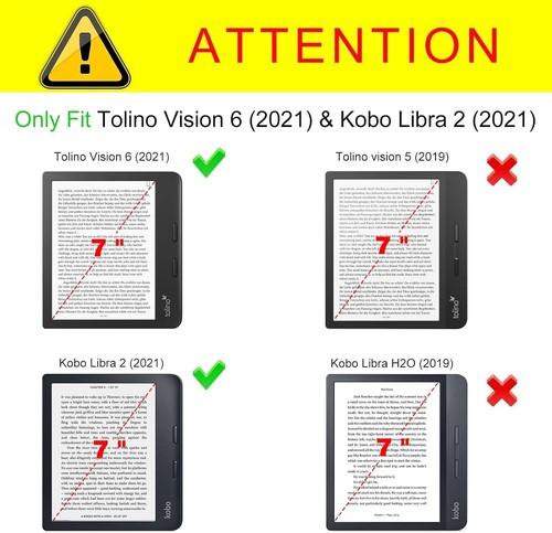 Stand Case for 7" Kobo Libra Colour (2024) / Kobo Libra 2 (2021) eReader Cover