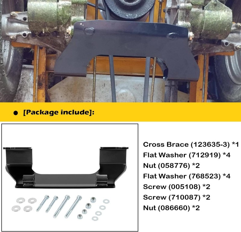 123292 Transmission Cross Brace for Hustler Raptor SD SDX