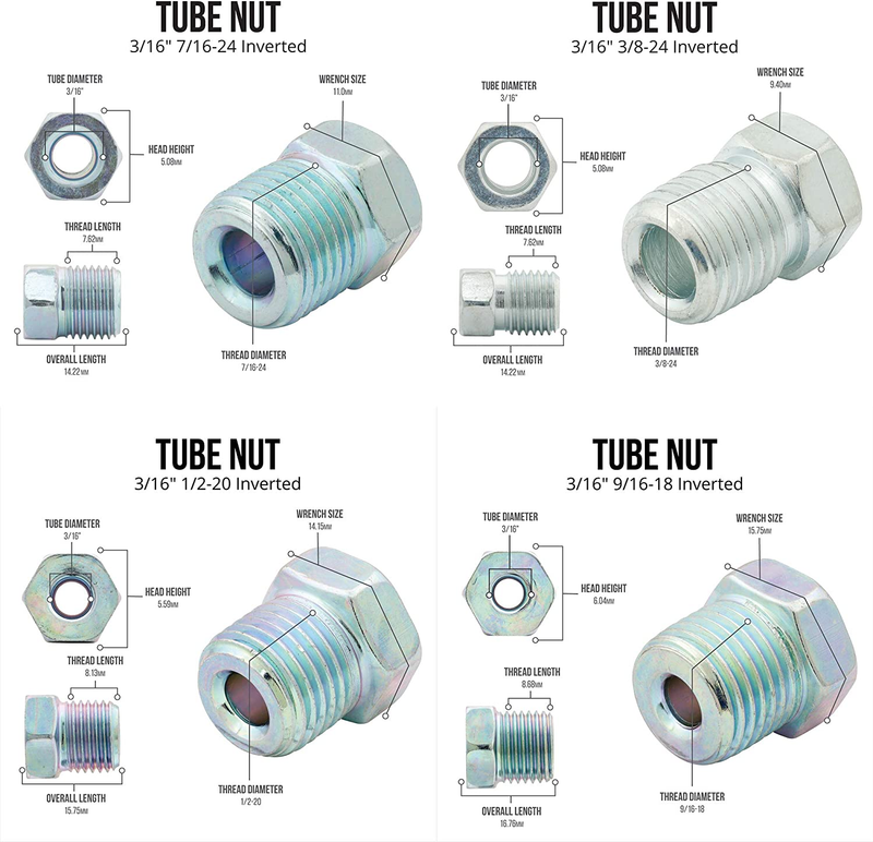 25 ft 3/16 True Copper-Nickel Alloy Non-Magnetic Brake Line Replacement Tubing C