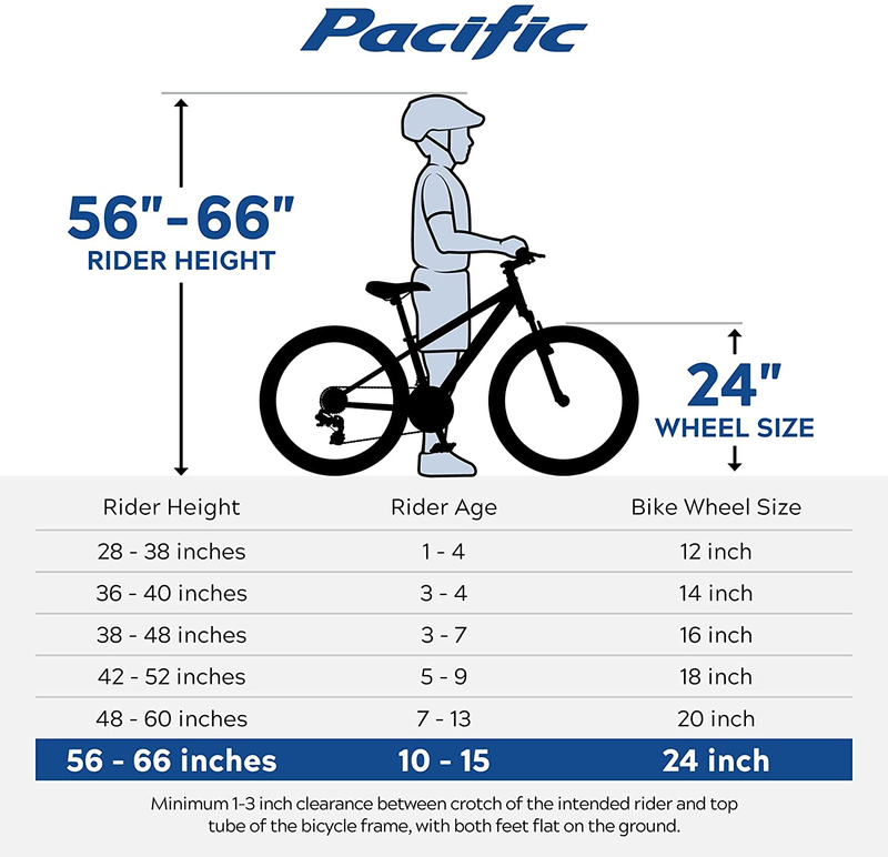 Pacific Mountain Sport Youth and Adult Hardtail Mountain Bike, Mens and Womens,