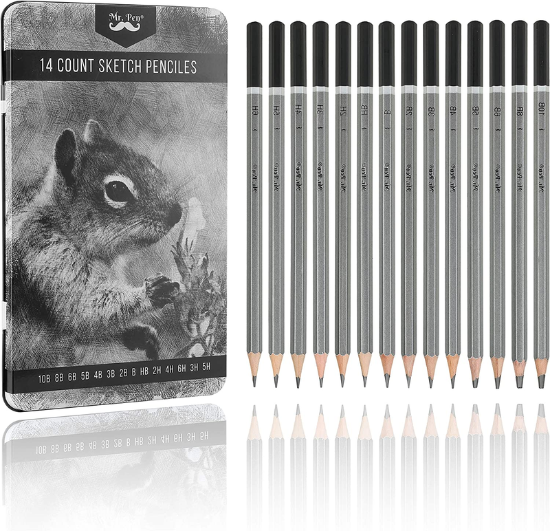 - Sketch Pencils for Drawing, 14 Pack, for Art, Graphite Pencils for Shading