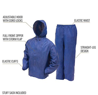 lightweight Golf Rain Jacket and Pants | Waterproof Rain Coat | Size XL