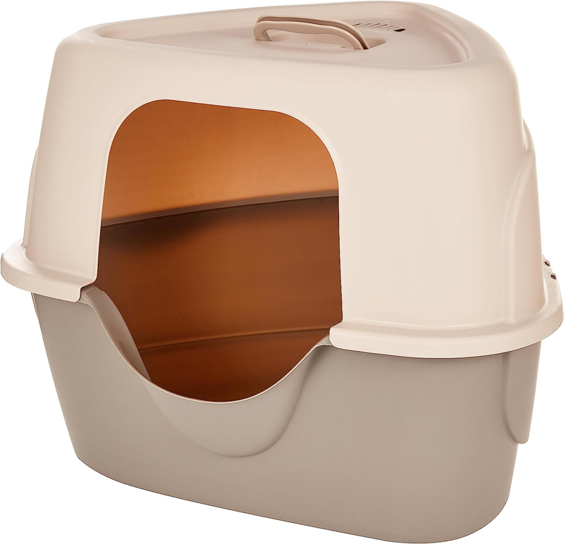 Basics No-Mess Hooded Cat Litter Box (Various Sizes)