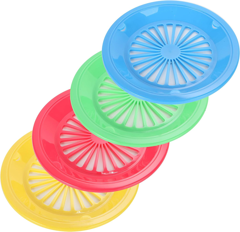 Trenton Gifts 10-Inch Reusable Plastic Paper Plate Holders, Picnic Supplies (12