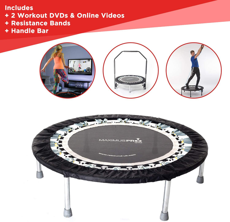 mini exercise trampoline with handle