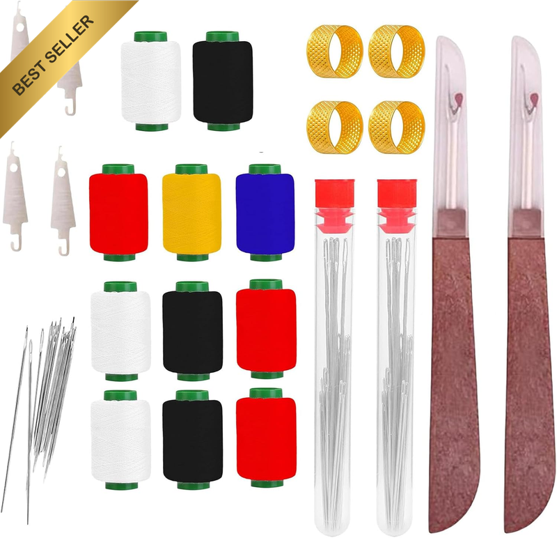 70 PCS Stainless Steel Sewing Needles Kit, Mini Sewing Kit for Beginners and Pro