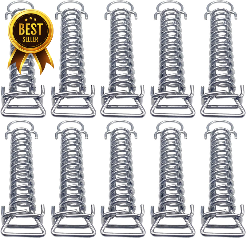 Pool Safety Cover Stainless Steel Springs - 10 Pack - Universal Fit