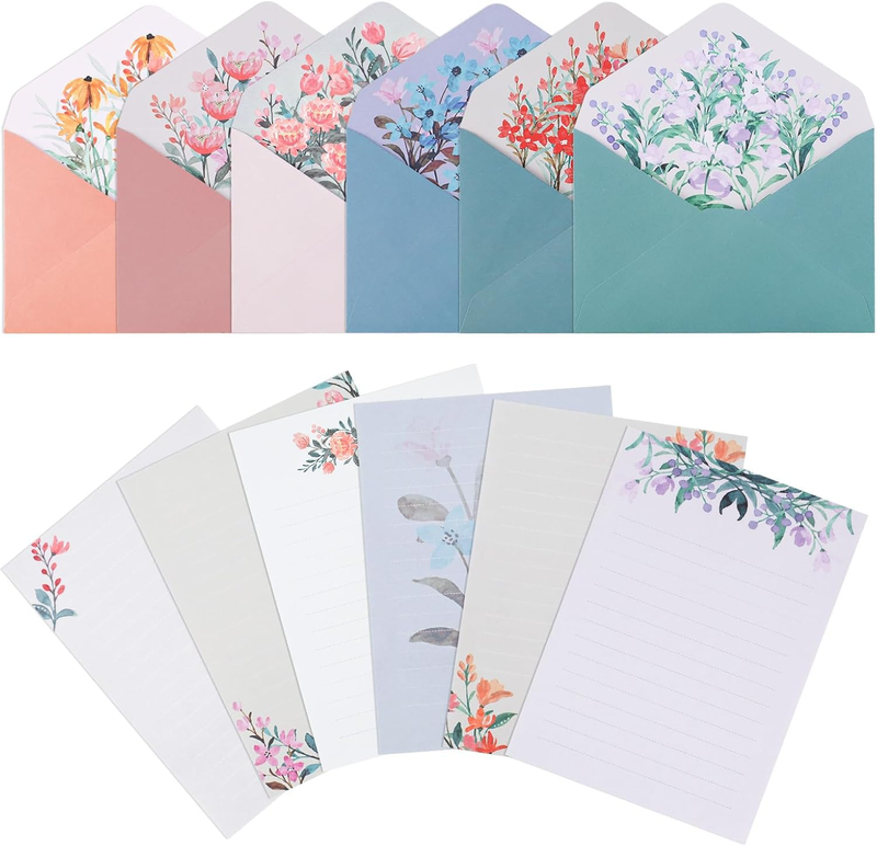 72 Pack Stationery Letter Paper and Envelopes, 48 Writing Paper + 24 Envelopes, 