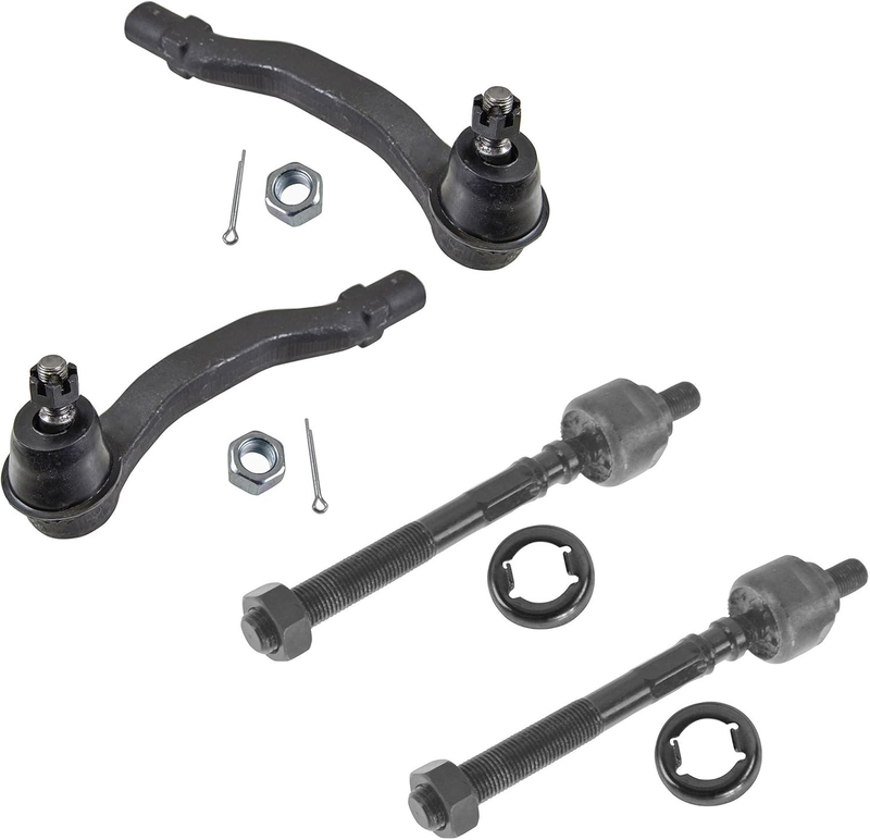 Front Inner and Outer Tie Rod Set Compatible with 1996-2000 Honda Civic