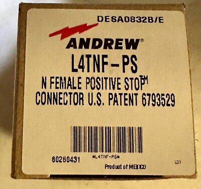 Andrew L4TNF-PS N Female Positive Stop Connector