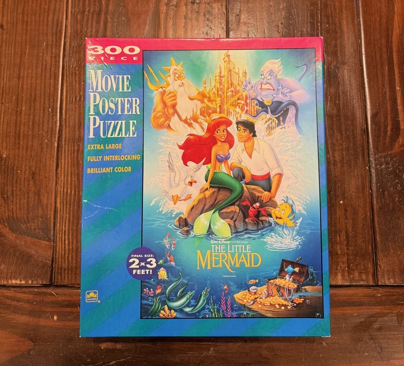 NEW Vintage Disney The Little Mermaid 300 Piece Movie Puzzle