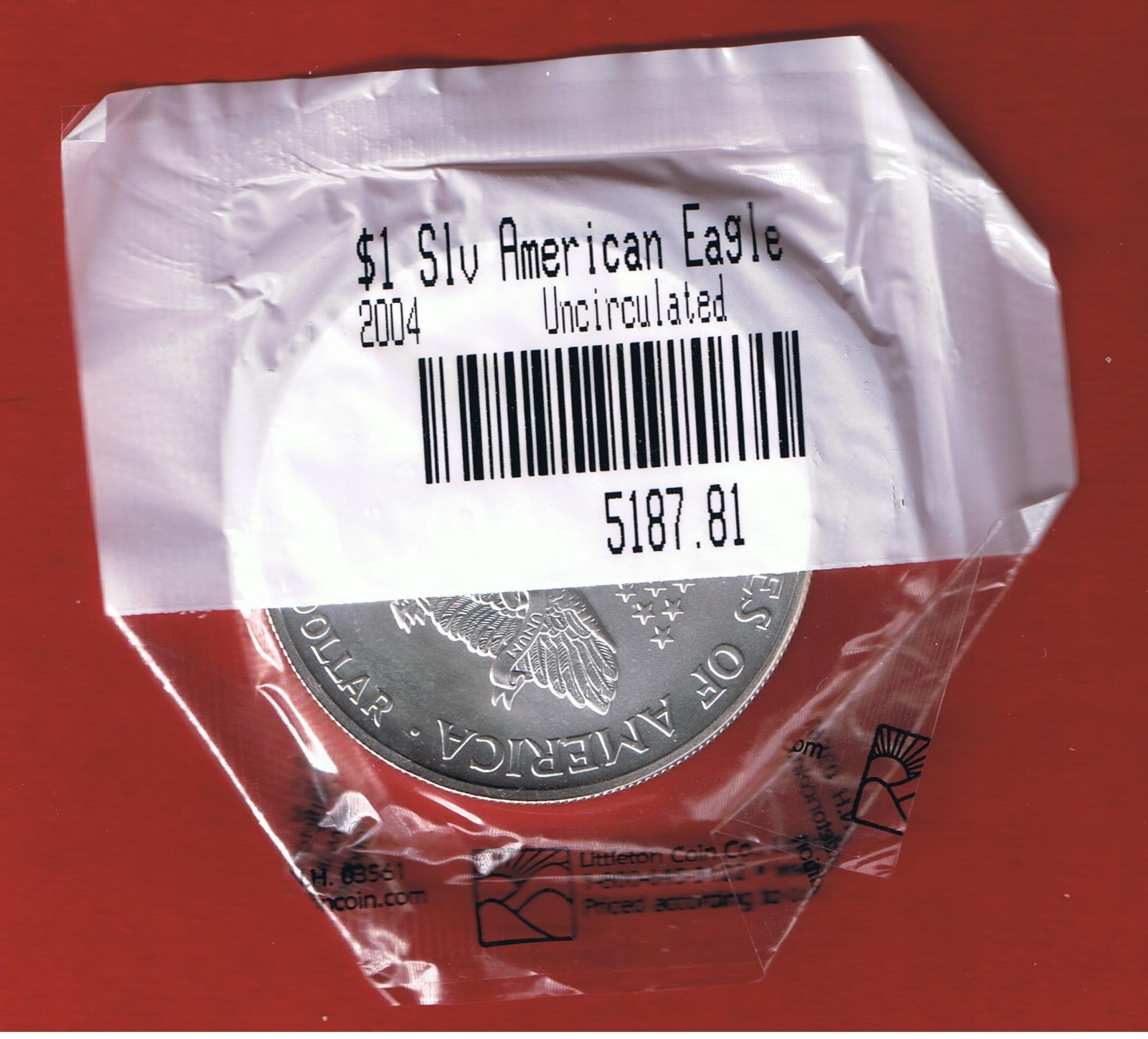 2004 BU American Silver Eagle