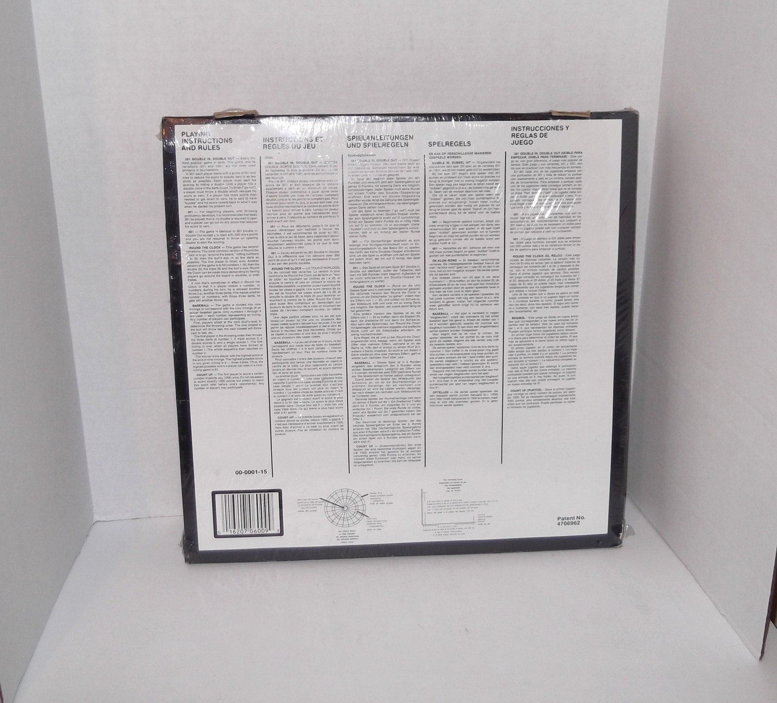 Vintage English Mark Darts Hot Shot Soft Tip & Dart Board Arachnid Sealed