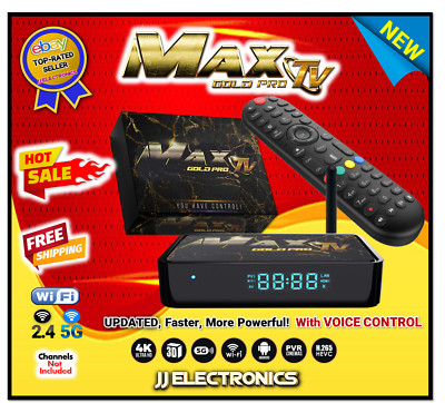 Max Gold PRO 2024 4K Quad Core 64 Bit Android Box MaxTV