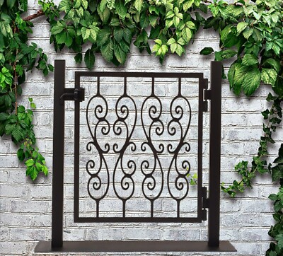  BLACK ''wrought iron'' FENCE & GATE rail BALCONY custom 3D print 1:6 fits BARBIE