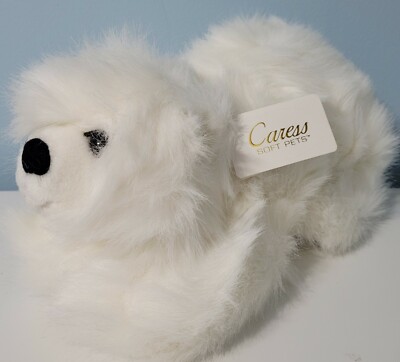 Vintage Russ Caress 16'' Polar Bear Plush NWT Stuffed Animal RARE Russ Berrie