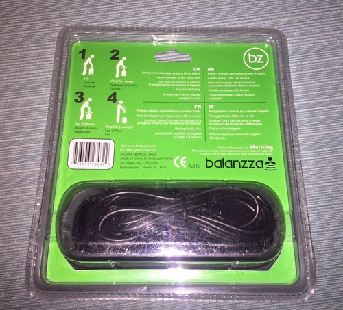 Balanzza Rechargeable Hand-Held Digital Luggage Scale