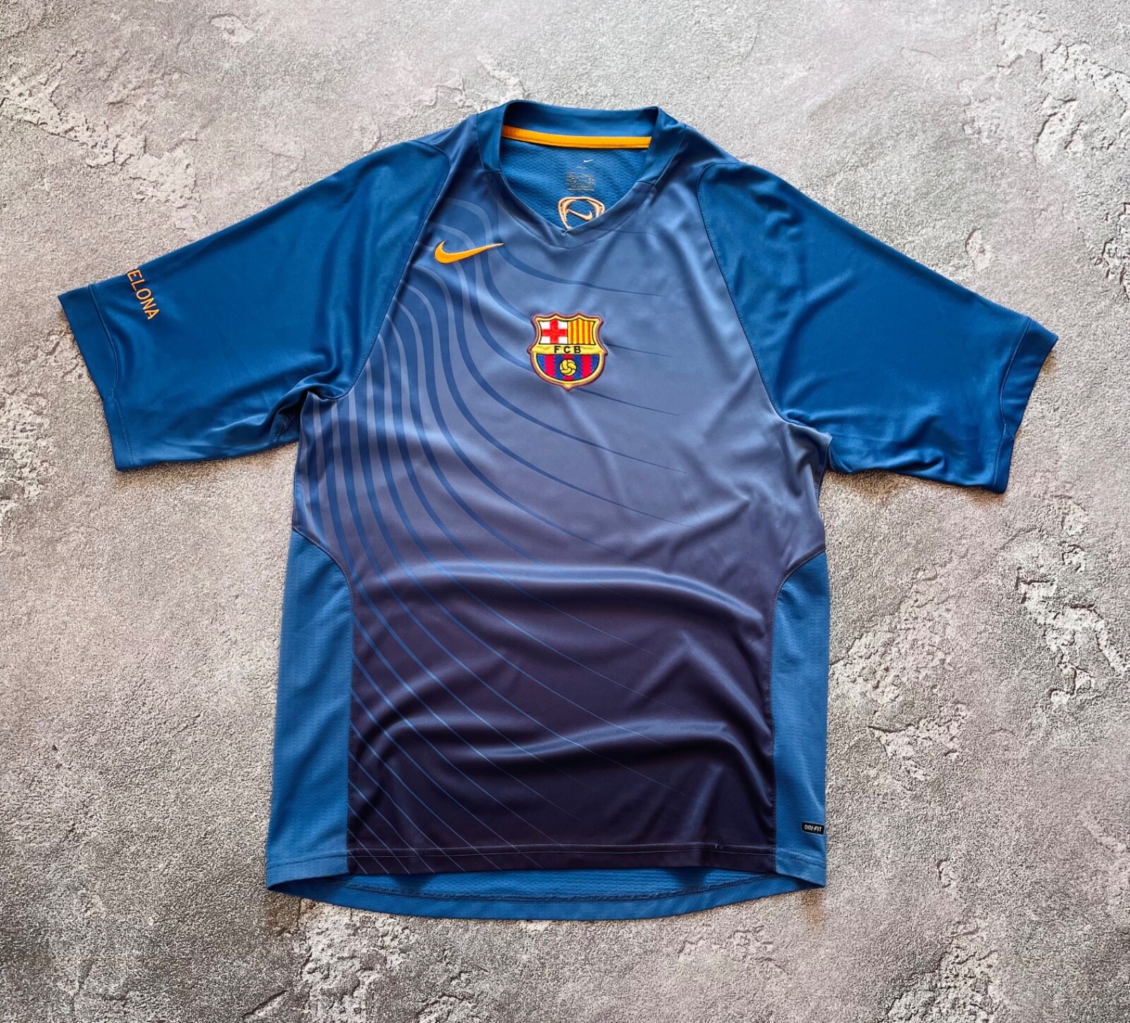 ウェア FC Barcelona 2001-2002 away uniform NIKE Nike Barcelona 2001/02 Gold Away Soccer Jersey Football