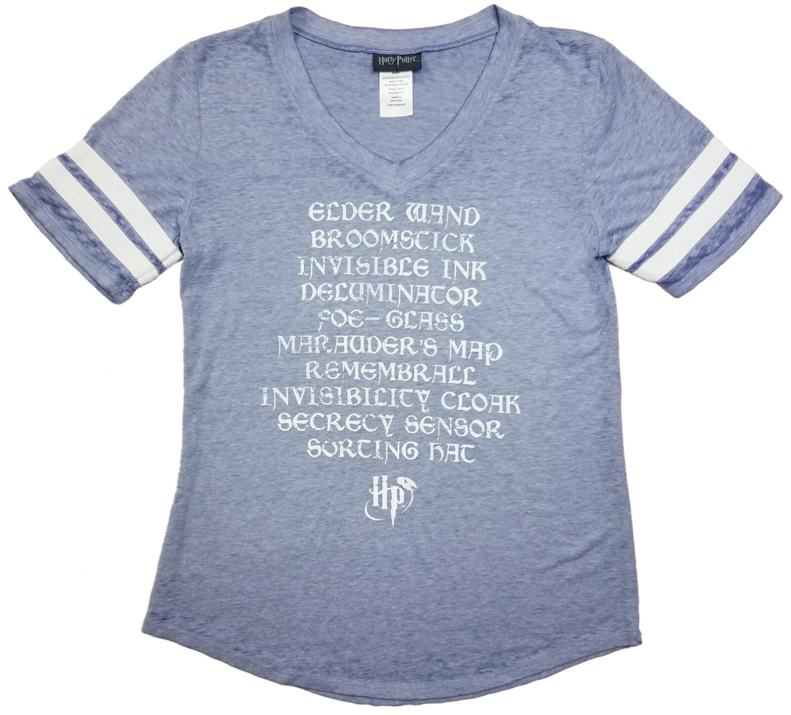 Harry Potter Short Sleeve Light Blue V-Neck T-Shirt | S (34