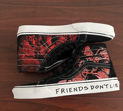 Vans x Stranger Things Sk8-Hi Reissue Friends Don't Lie shoes Men's Size 9.5