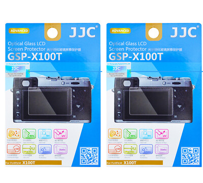(2 Pcs) JJC GSP-X100T Optical Glass LCD Protector for FUJIFILM X-M1 X-A1 X-A2