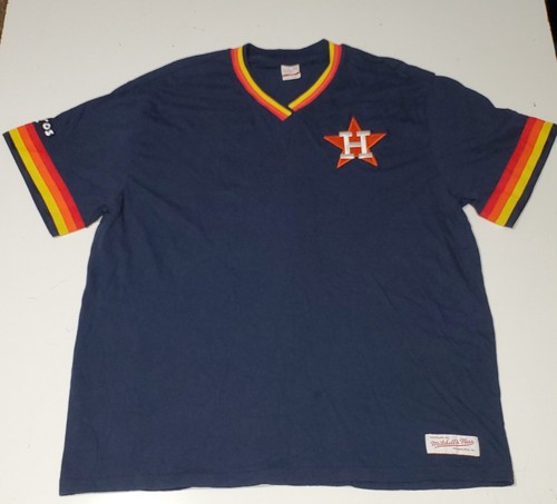 Men's Houston Astros Craig Biggio Mitchell & Ness Navy Cooperstown Mesh  Batting Practice Jersey
