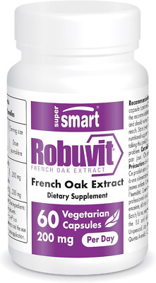 Supersmart Robuvit (French Oak Wood Extract) 200Mg per Day Energy Supplement & A