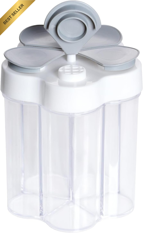 5 in 1 Travel Spice Container Salt and Pepper Shaker Portable Camping Seasoning