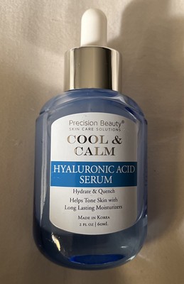 PRECISION BEAUTY COOL & CALM HYALURONIC ACID SERUM 2 oz NWOB