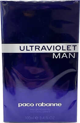 Ultraviolet Man by Paco Rabanne for Men 3.4oz Eau de Toilette Spray AUTHENTIC