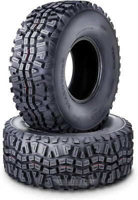 Set 2 of 24x9-10 24x9x10 ATV Tires Front Set for 05-16 Kawasaki Mule 610 4x4