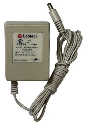 Labtec E84447 BU09V400T 9.4V-DC 400mAh Class 2 Transformer AC/DC Adapter