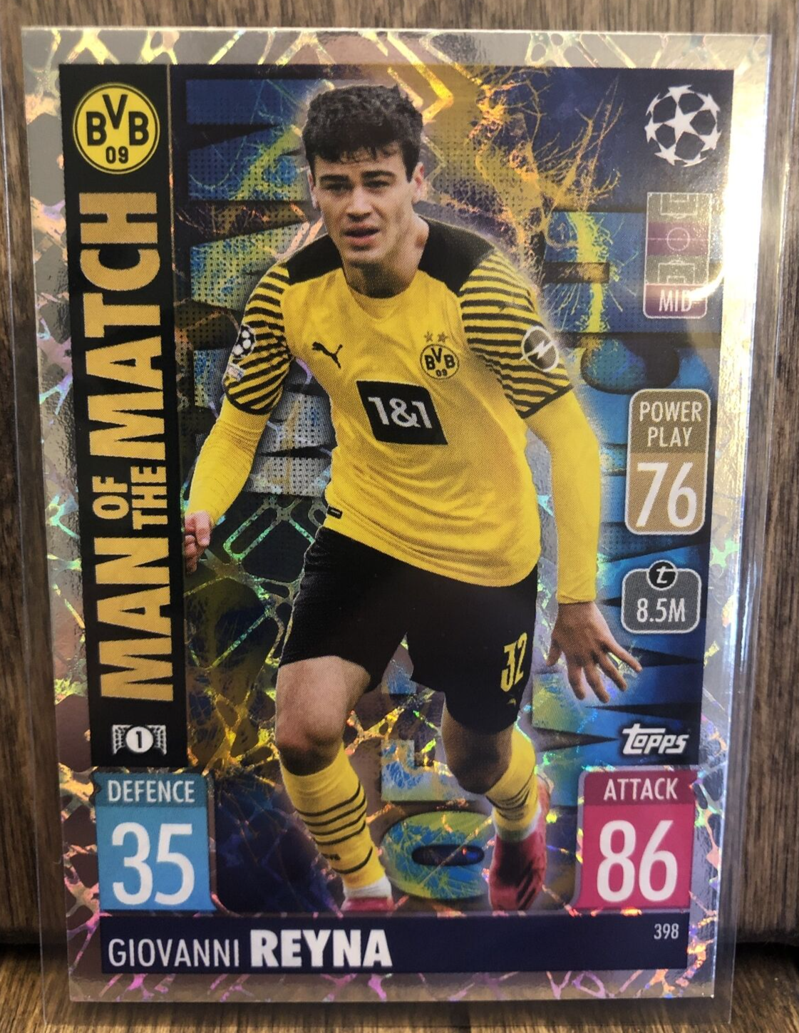 2020-21 Topps MERLIN Giovanni Reyna グリーン 2020-21 Topps Merlin Giovanni Reyna Green REFRACTOR /99 SSP