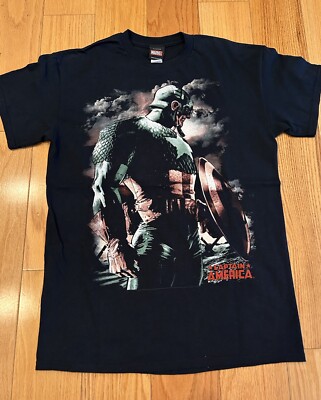 Vintage 2011 Marvel Captain America Mad Engine T-Shirt Men s Size Medium