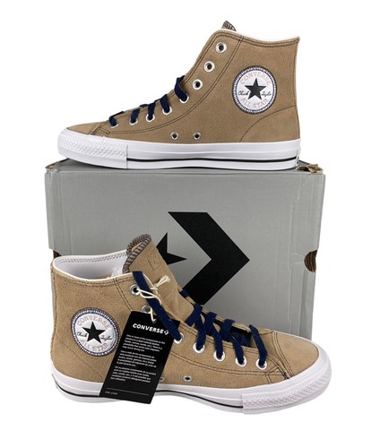 НОВЫЕ мужские замшевые коричневые туфли Converse Chuck Taylor All Star Pro Hi, размер 9,5 172631C